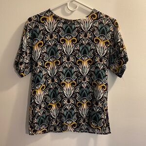 H&M pattern blouse size 2